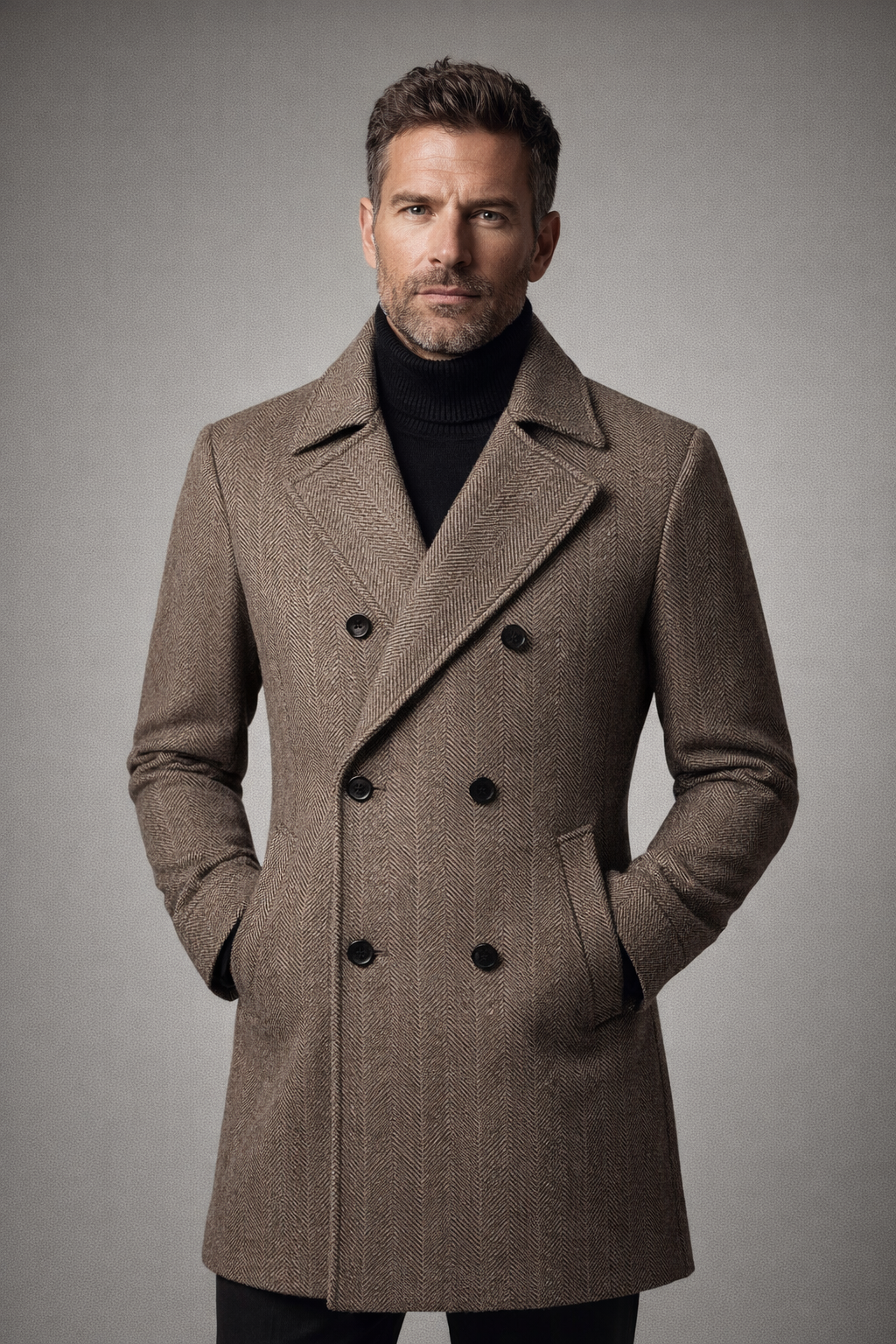 Laurent Classic Check Overjas Statement