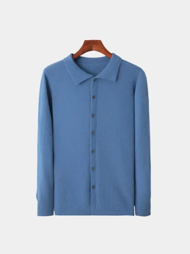 Merrick | Cashmere Polo Cardigan