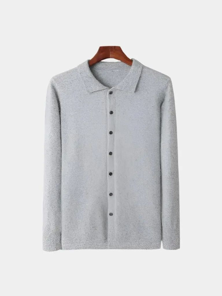 Merrick | Cashmere Polo Cardigan