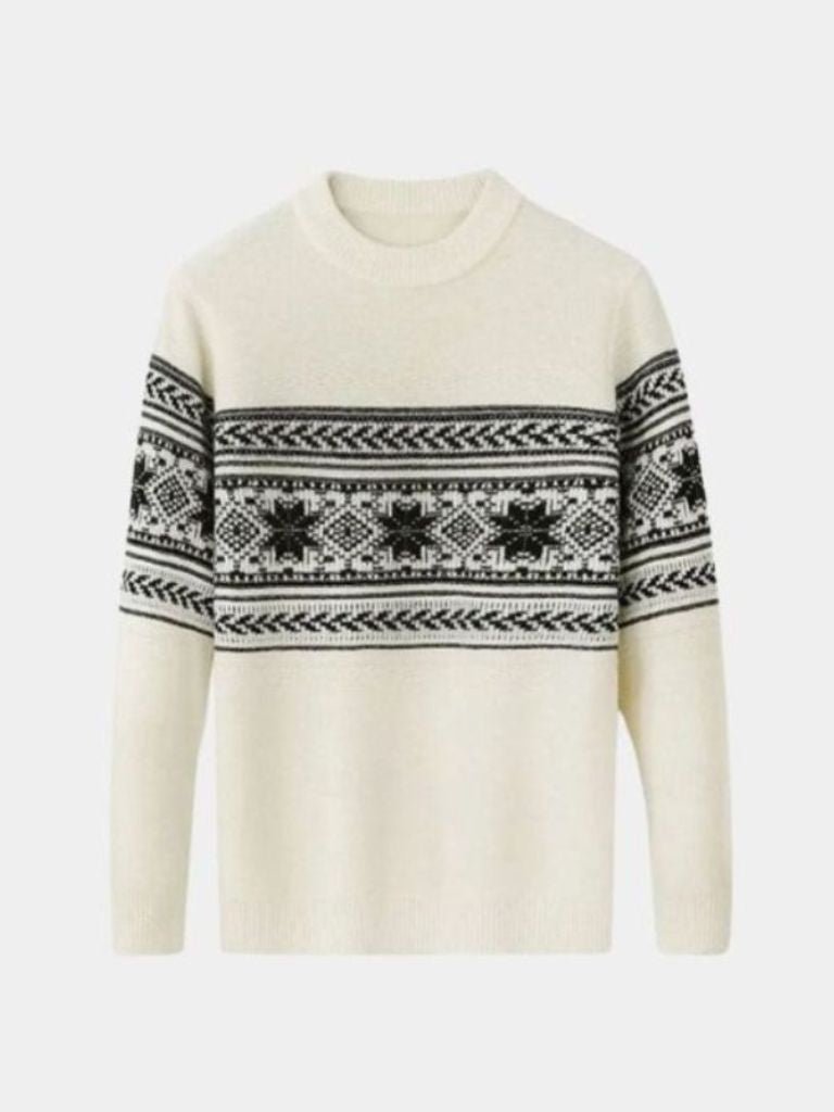 Darian | Wool Fair Isle Pullover Sweater Jumper