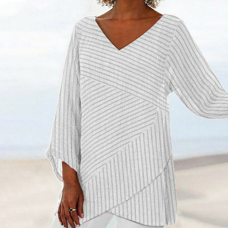 Briar| Draped Stripe Top