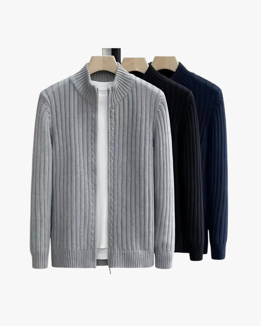 Cozy Fleece-Lined Zip Cardigan