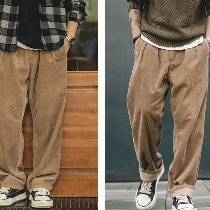 Retro | Wide-Leg Corduroy Trousers