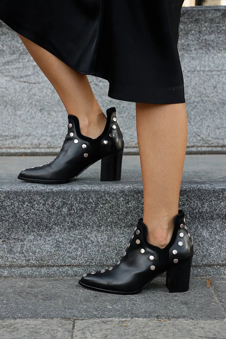 Wren | Heel Studded Ankle Boot