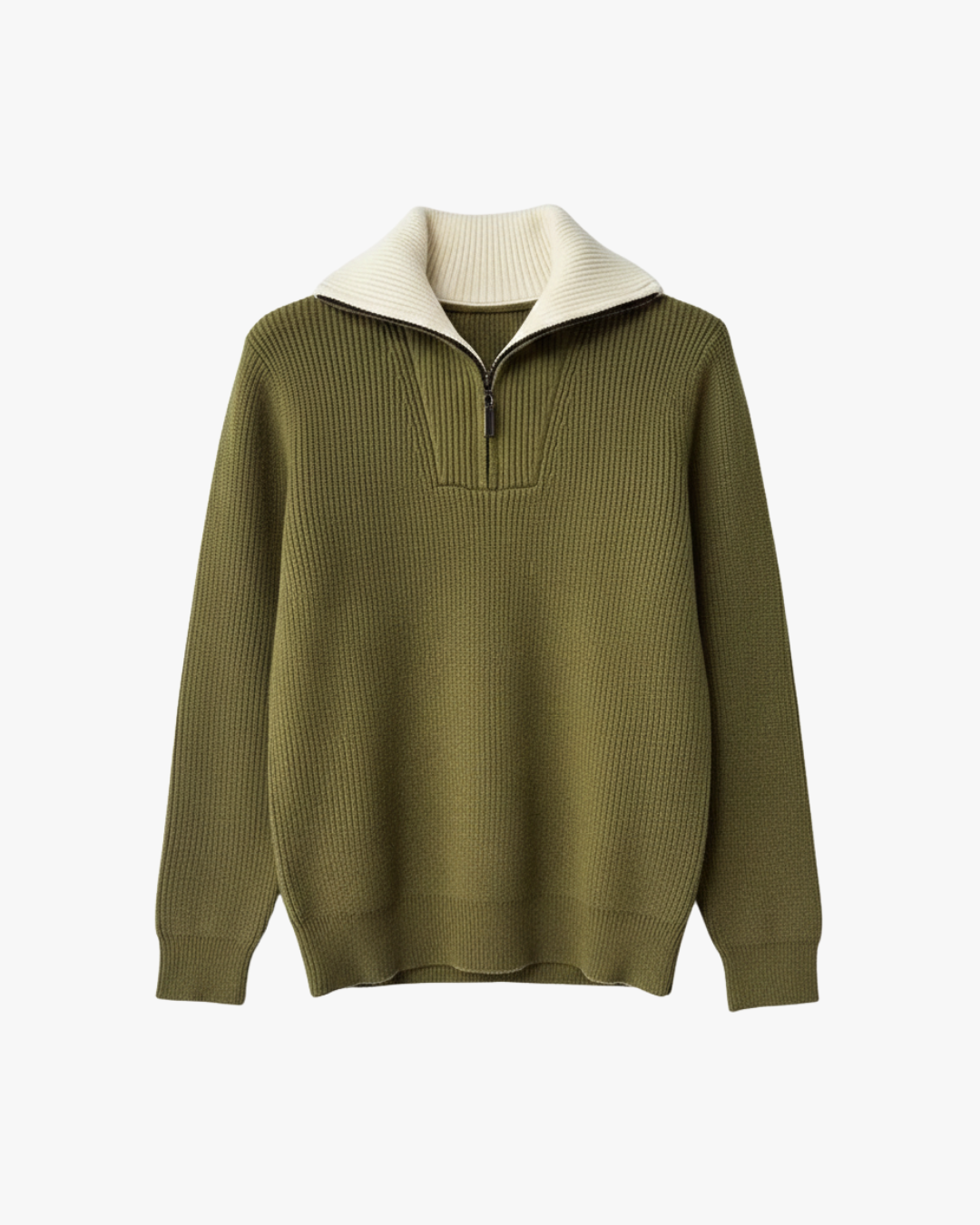 Classic Structured Zip Knit