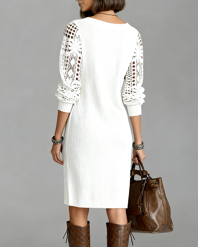 Clara | Graceful Lace Sleeve Dress
