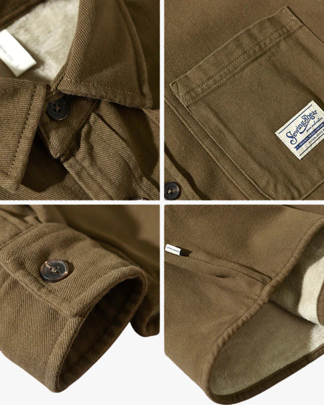 Cargo Fleece Overshirt Jacket