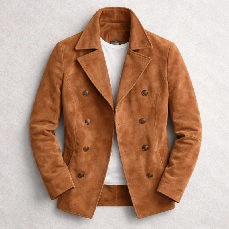 Structured Double-Breasted Coat