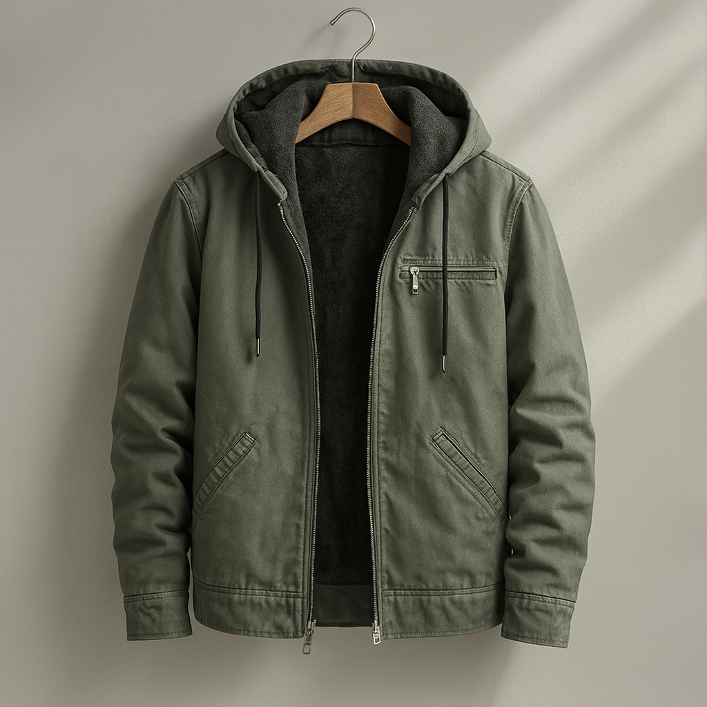 Rugged Sherpa Canvas Jacket