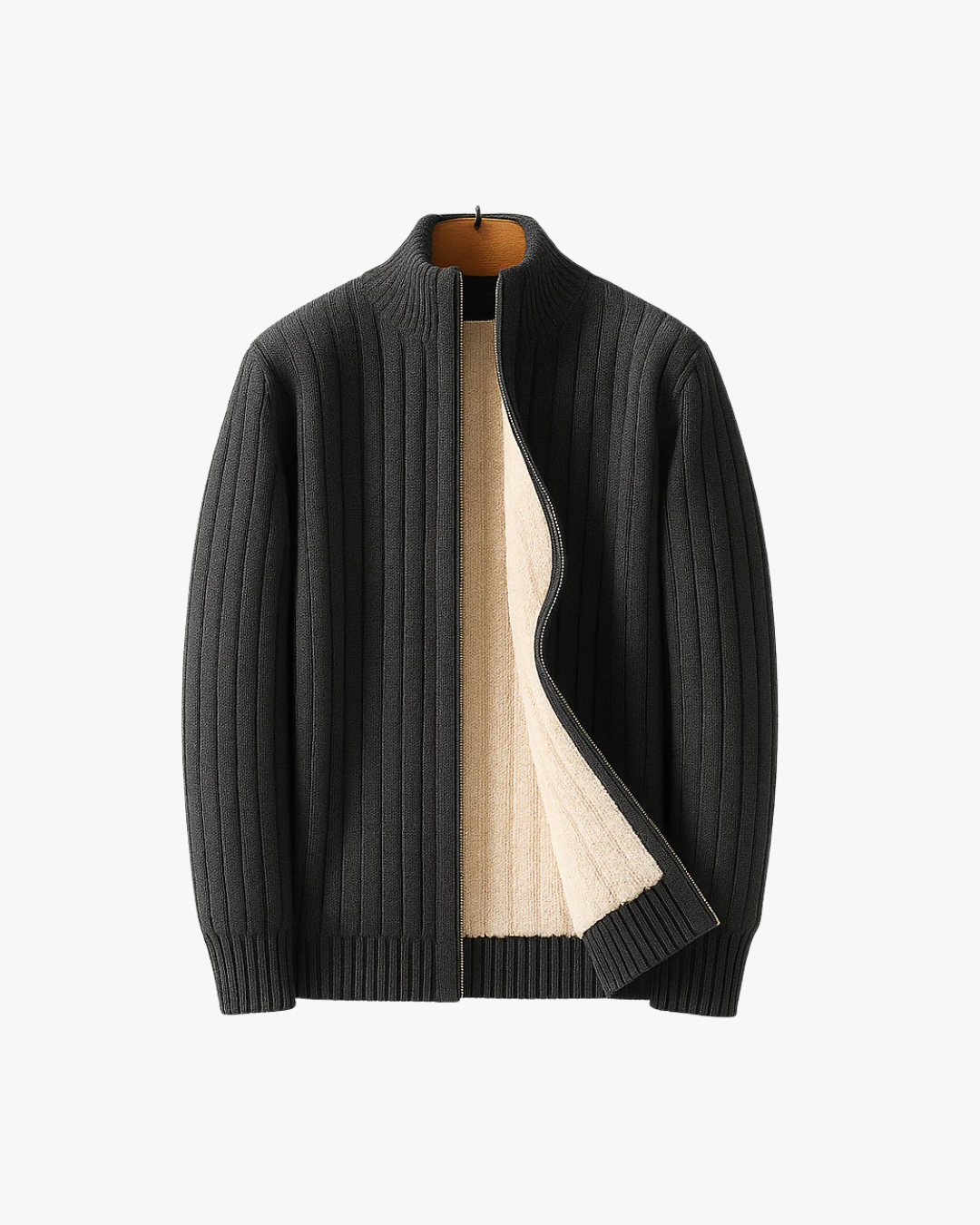 Elevated Cashmere Zip Cardigan