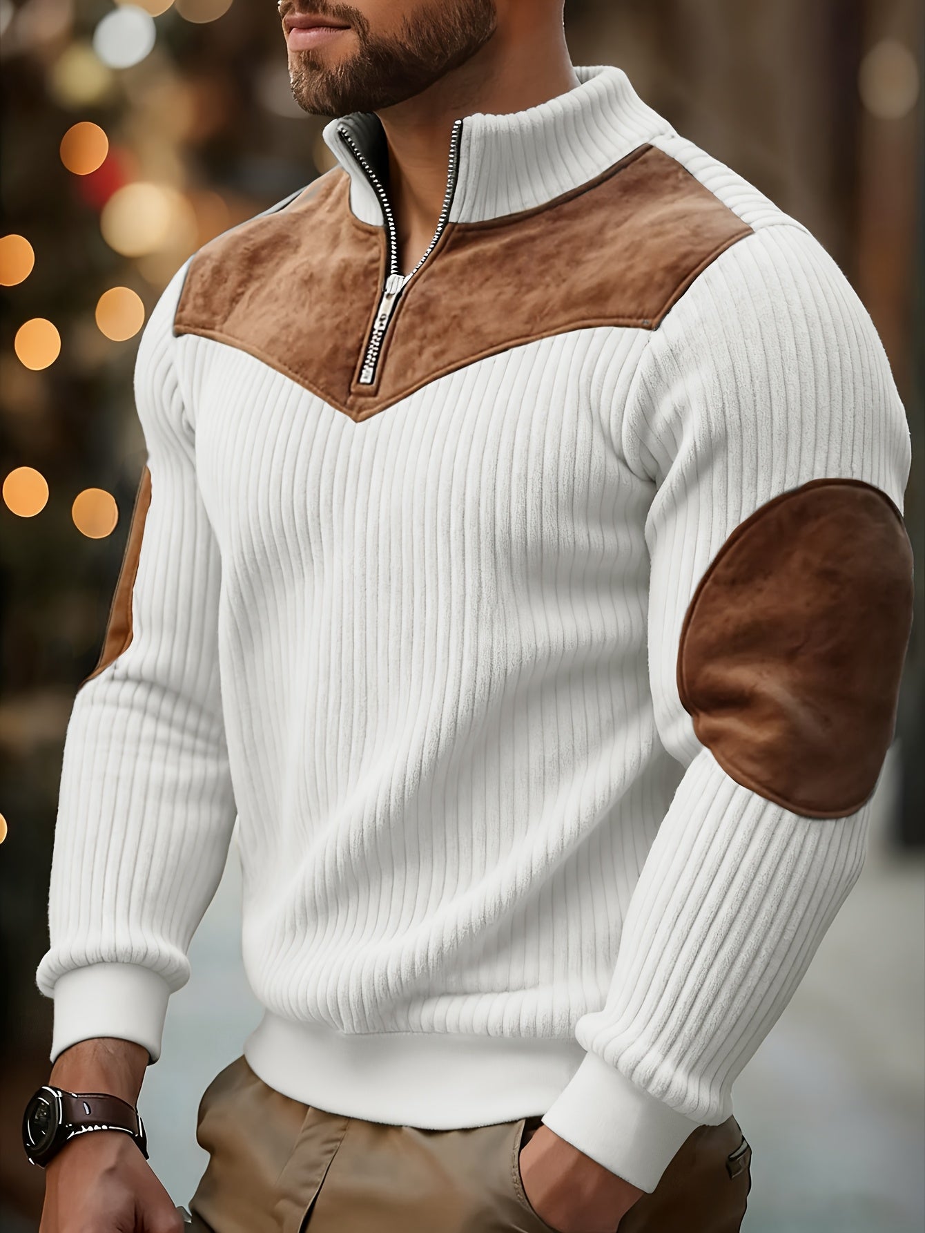 Refined Half-Zip Sweater for Effortless Style