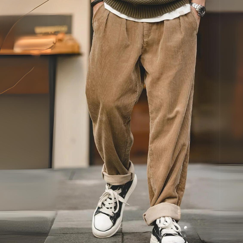 Retro | Wide-Leg Corduroy Trousers
