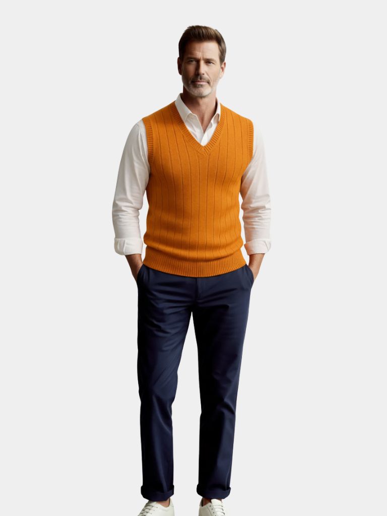 Merino| Wool Pullover Sweater Vest