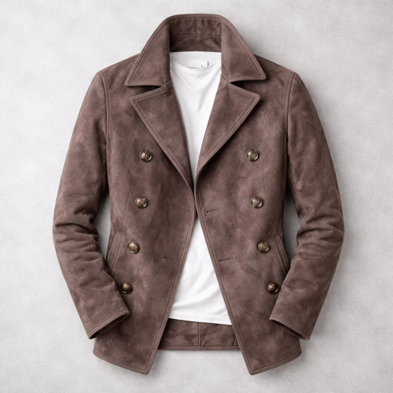 Structured Double-Breasted Coat