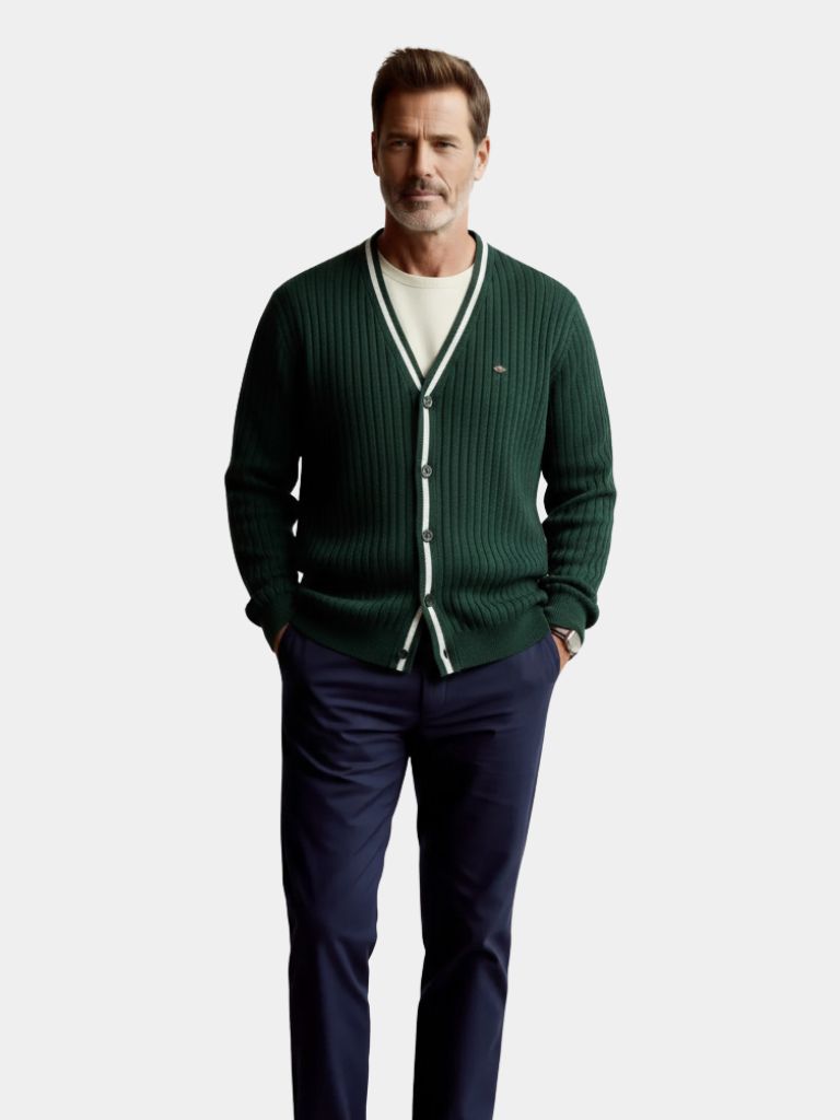 Jorah | Cotton Button-Up Cardigan Sweater