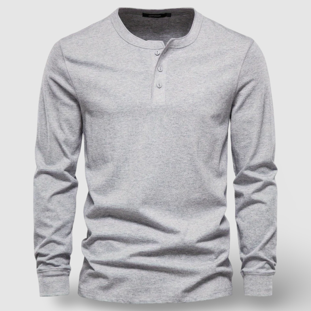 Refined Cotton Henley Shirt