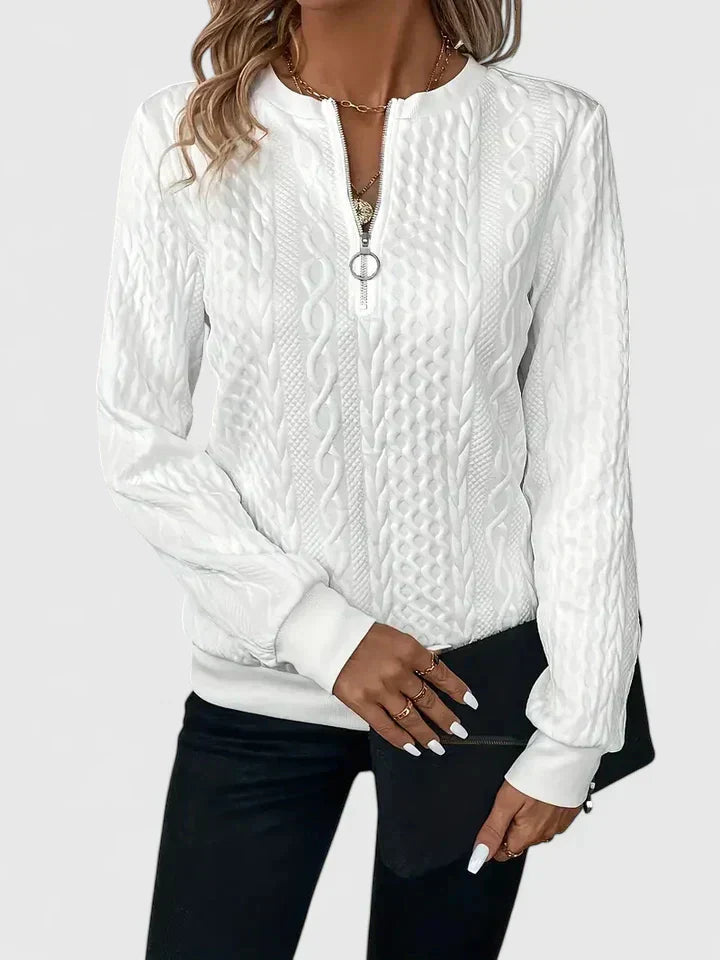 Ara | Modern Zipper Sweater