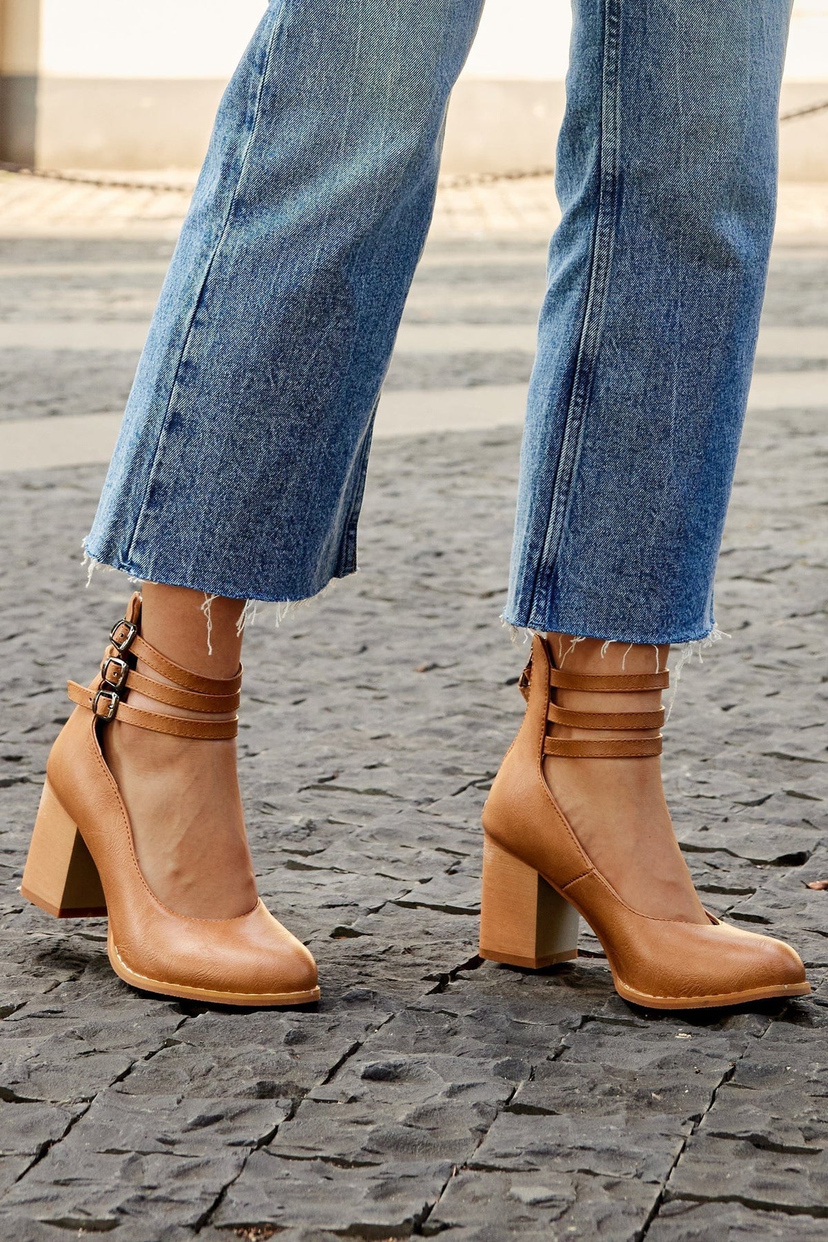 Vivienne | Triple Buckle Heels