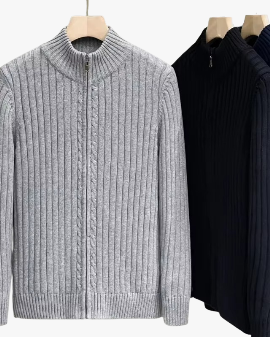 Cozy Fleece-Lined Zip Cardigan