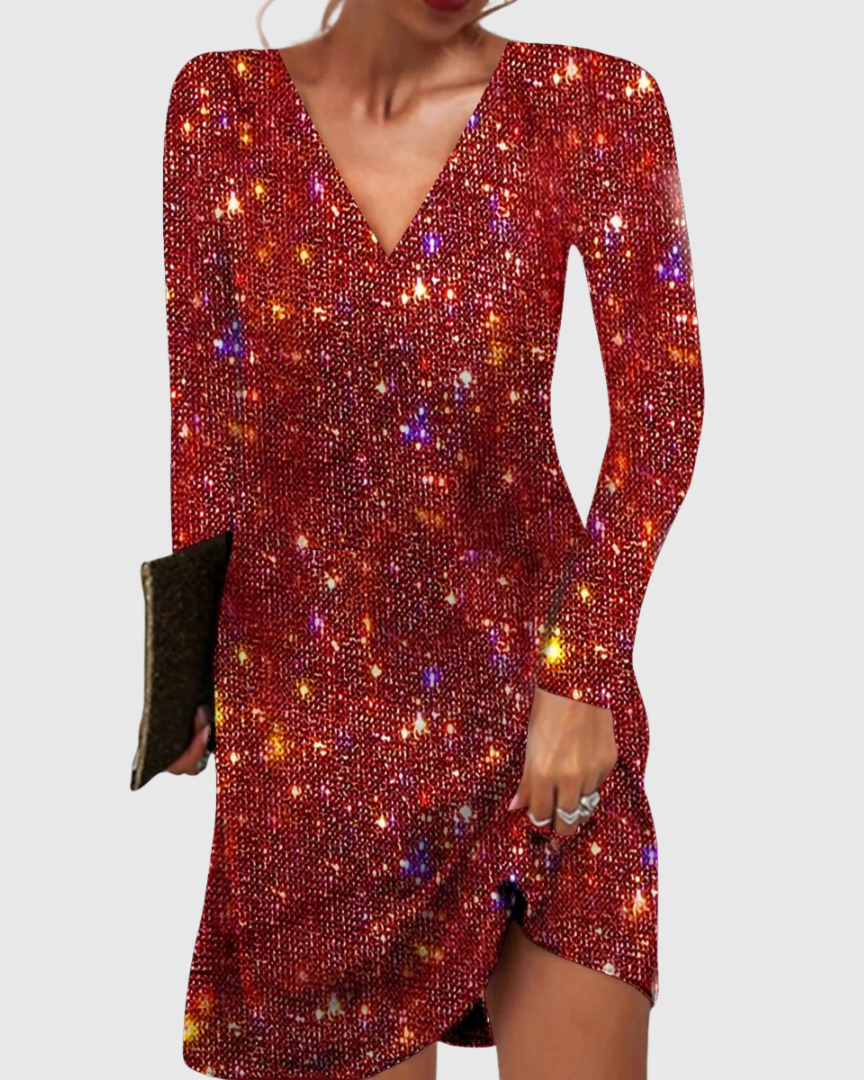 Aveline | Festive Sequin Mini Dress