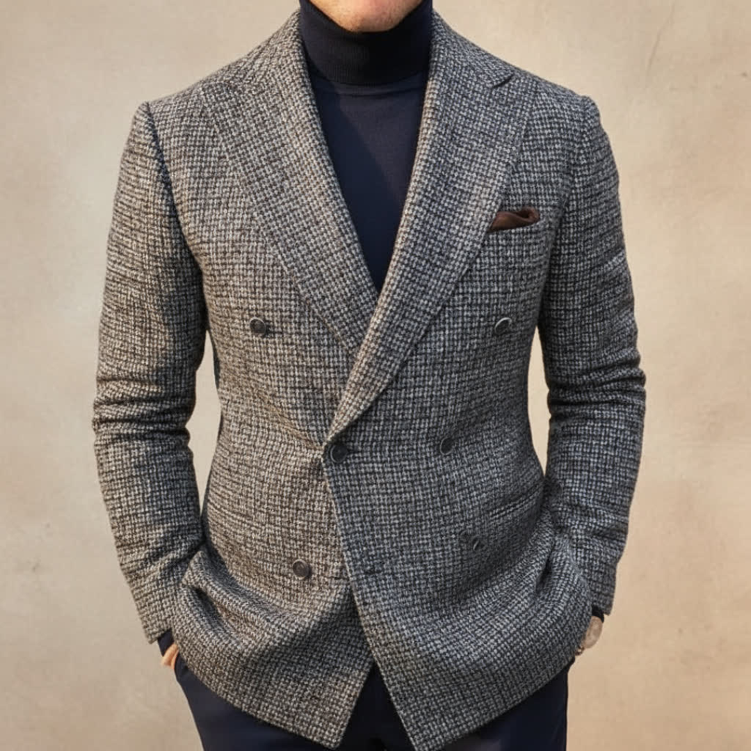Lorenzo | Sculpted Tweed Blazer