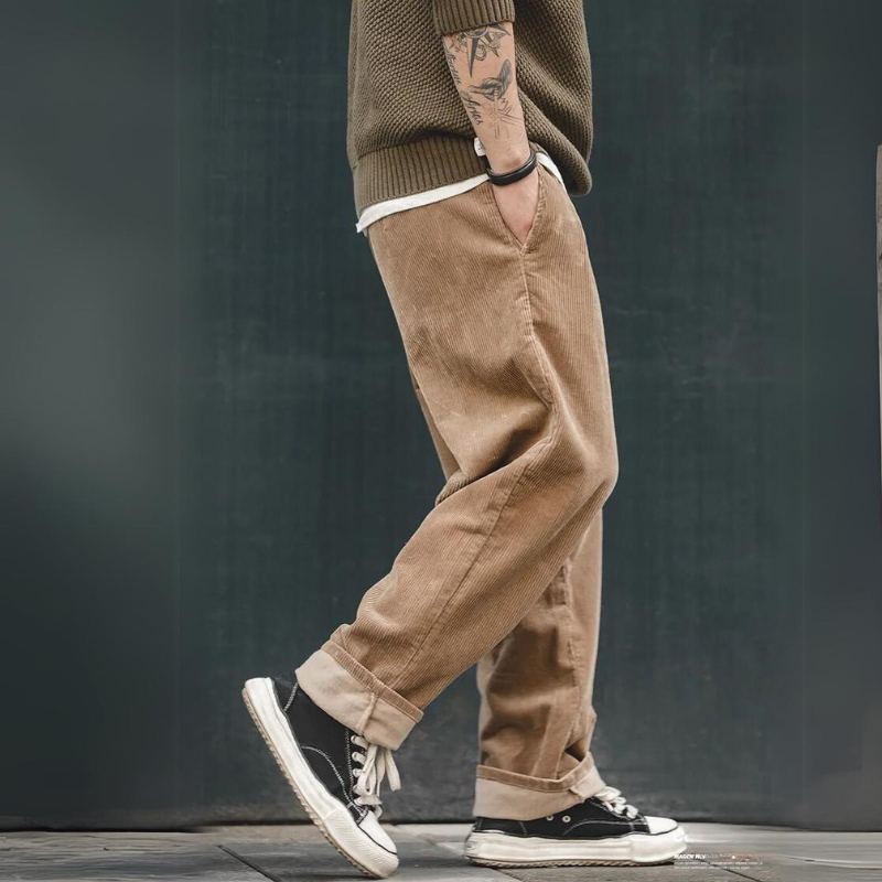 Retro | Wide-Leg Corduroy Trousers