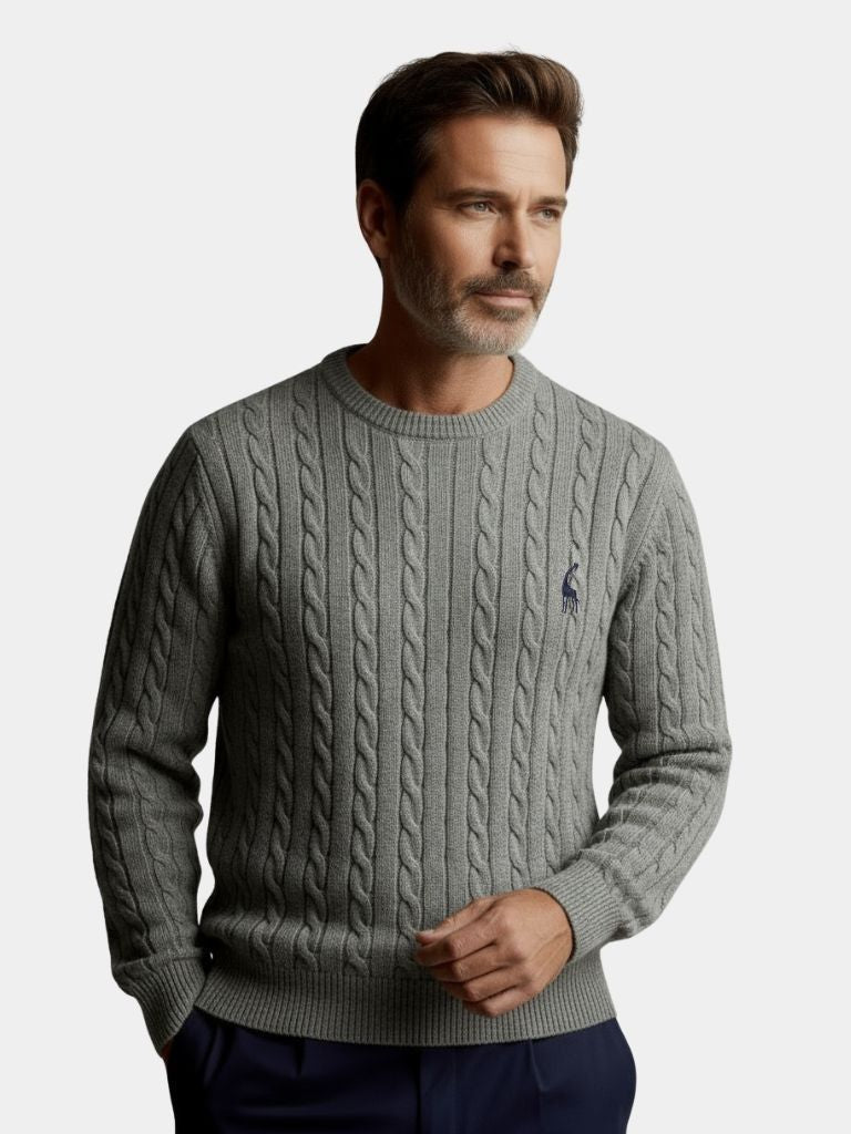 Yorick |Cotton Crew Neck Pullover Sweater