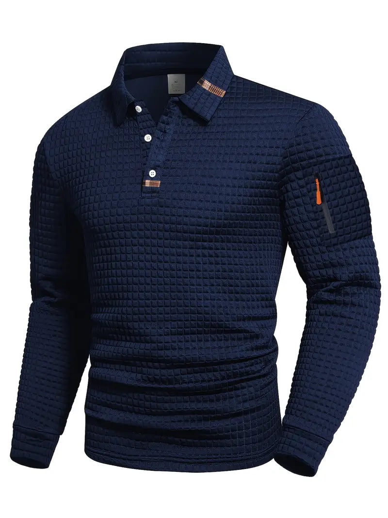 Silas | Modern Long-Sleeve Polo