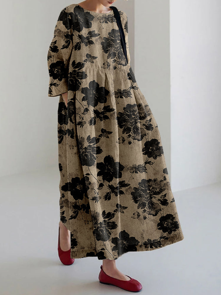 Seren | Botanical Print Dress