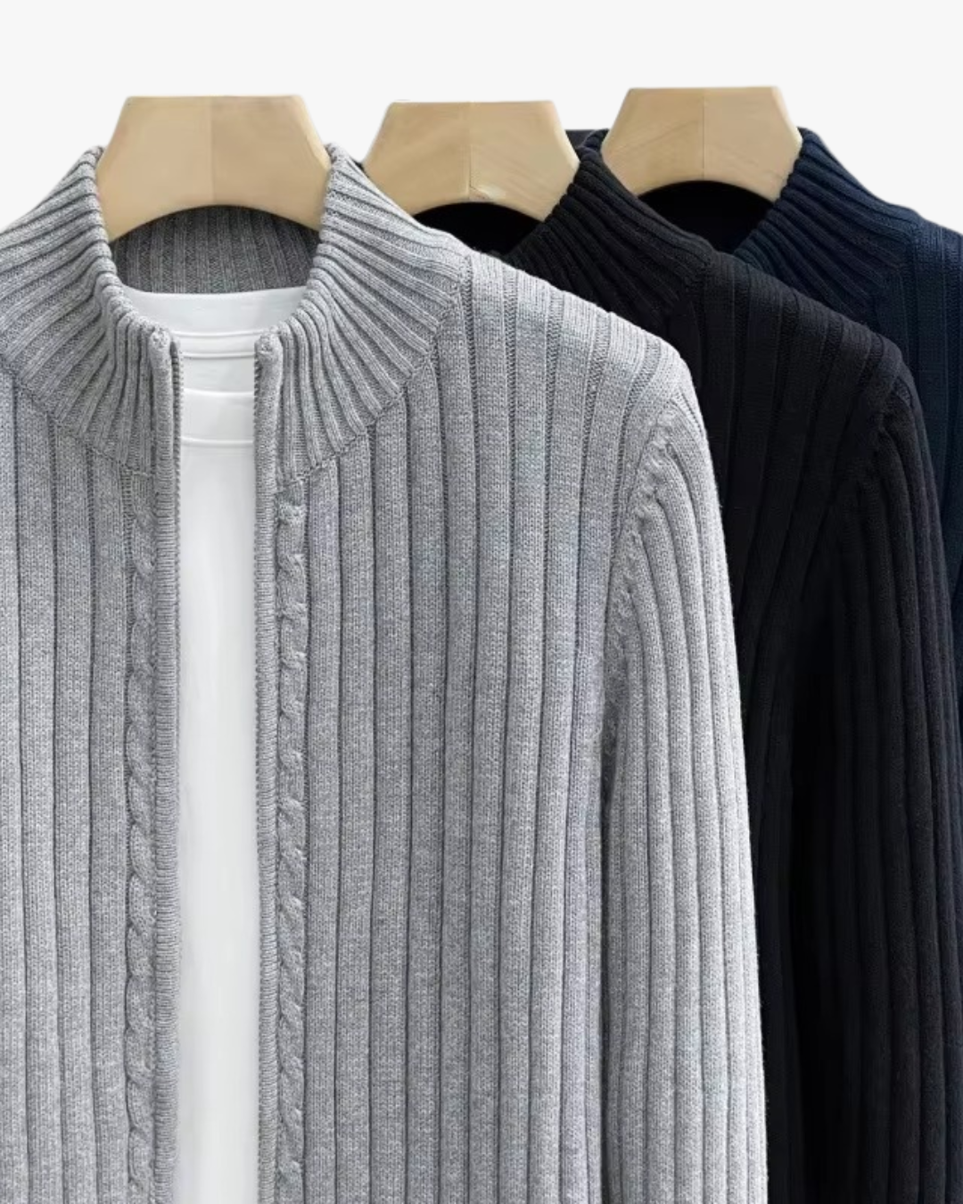 Cozy Fleece-Lined Zip Cardigan