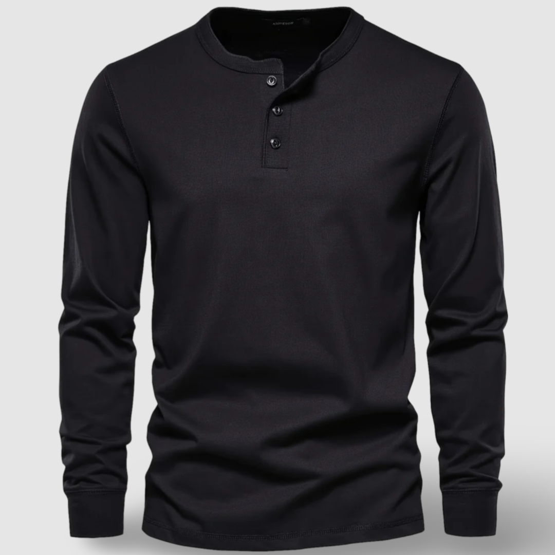 Refined Cotton Henley Shirt