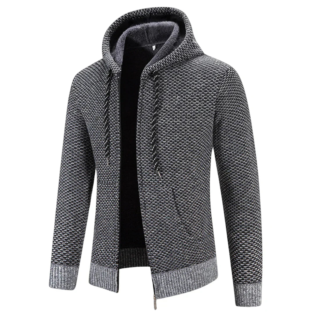 Luca | Fleece-Lined Knit Jacket