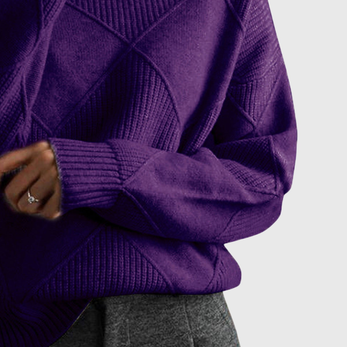 Angela| Elegant Knit Pullover