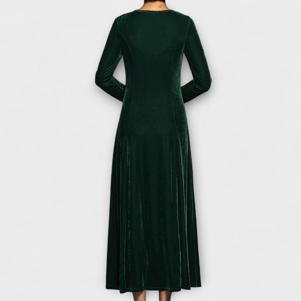 Lucienne | Timeless Velvet A-Line Dress