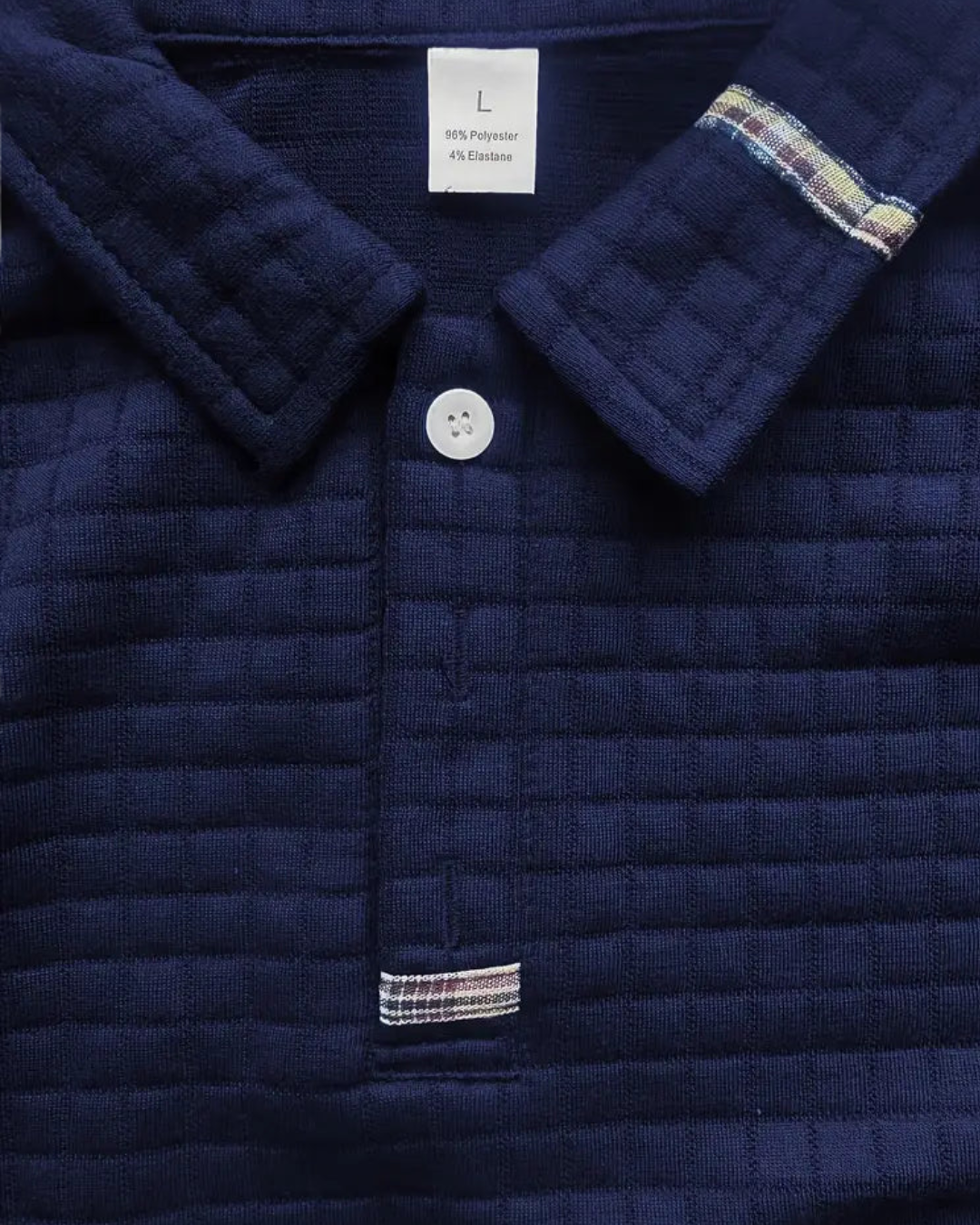 Refined Texture Polo Sweater