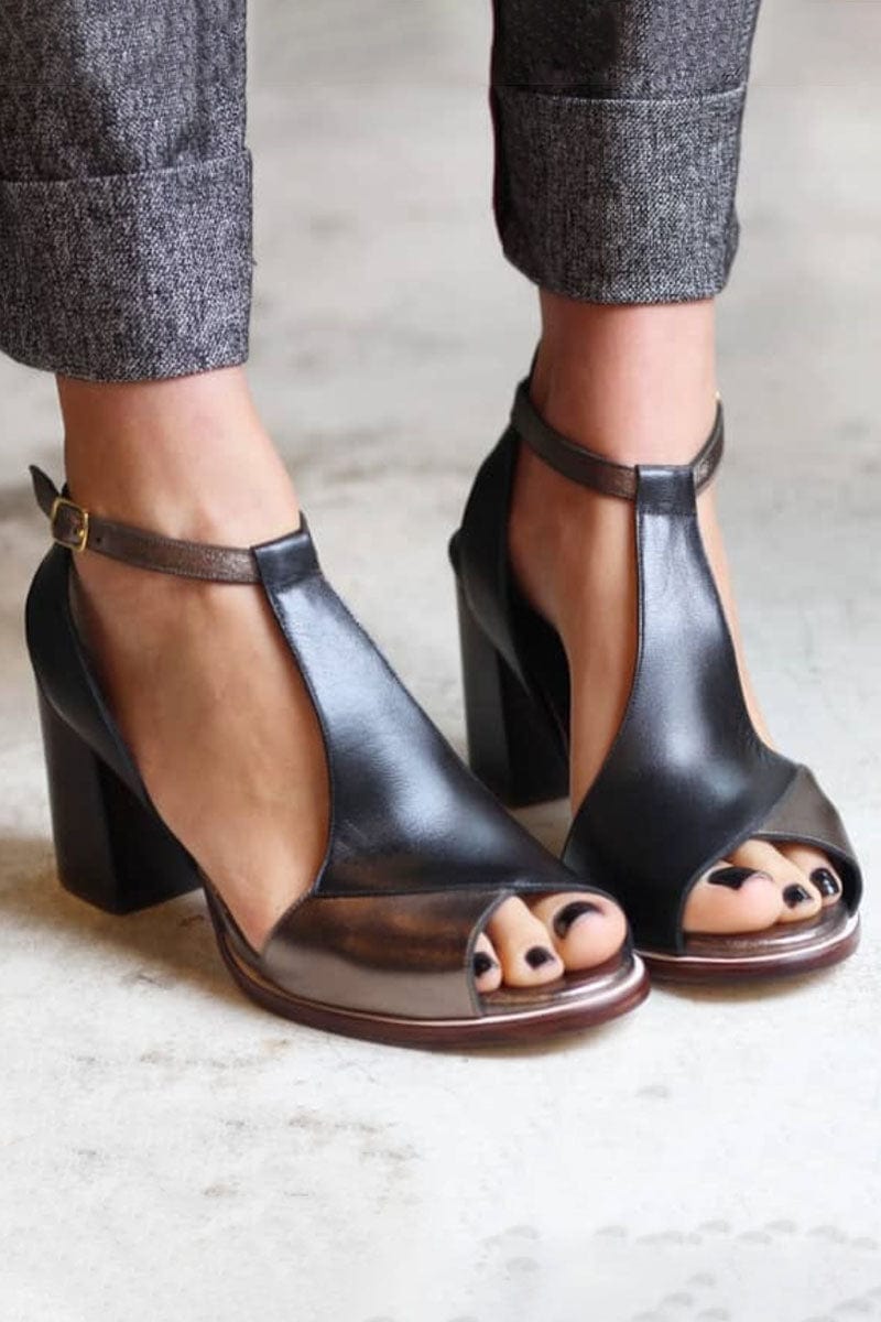 Vivienne | Chic Patchwork Sandals