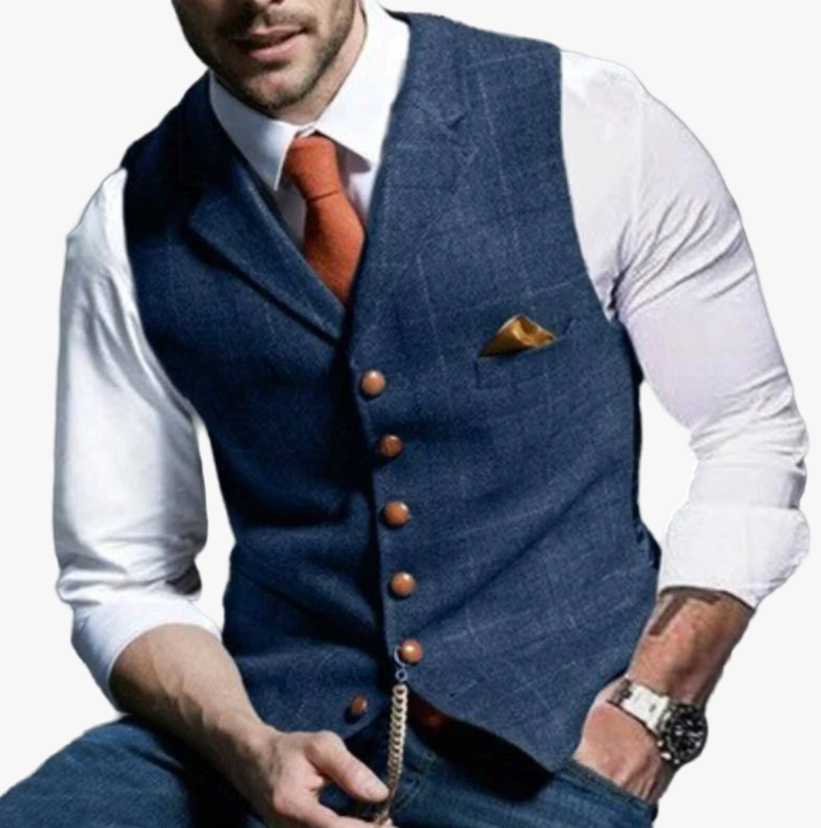 Christopher | Sleek Button Waistcoat Style