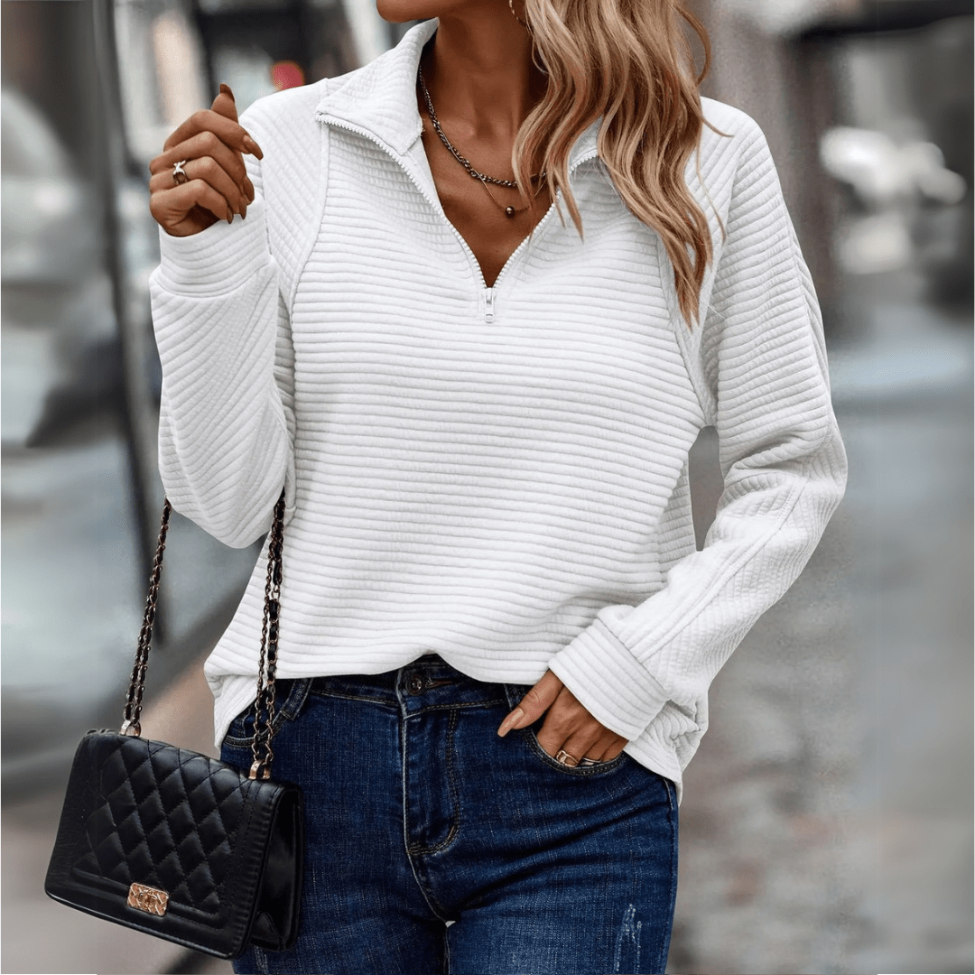 Jenna | Chic Half-Zip Pullover