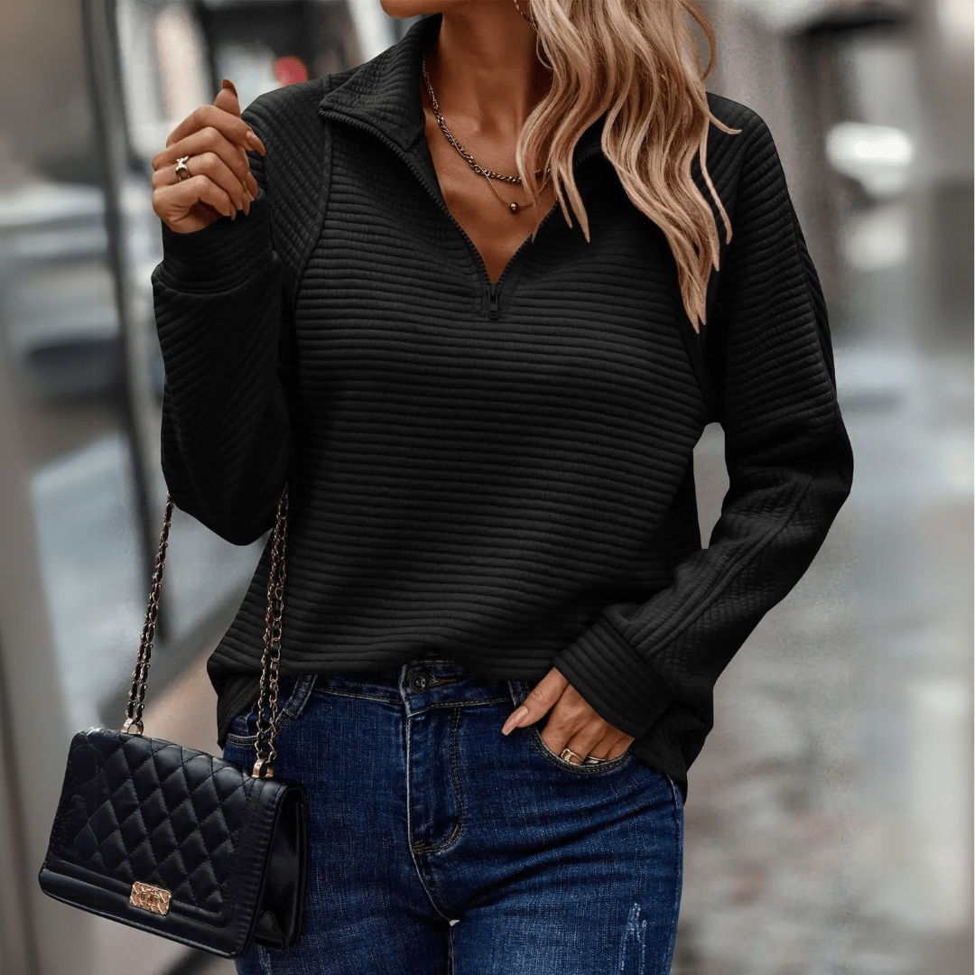 Jenna | Chic Half-Zip Pullover