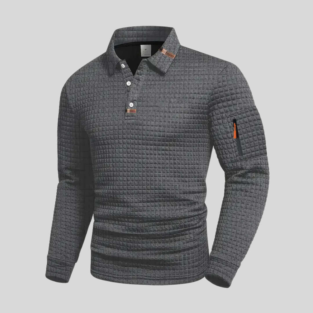 Modern Long-Sleeve Polo