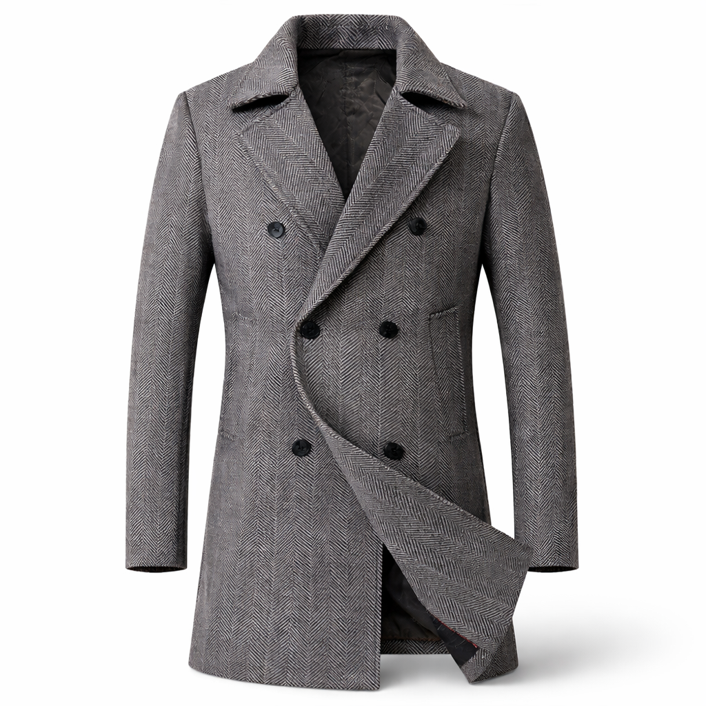 Laurent Classic Check Overjas Statement