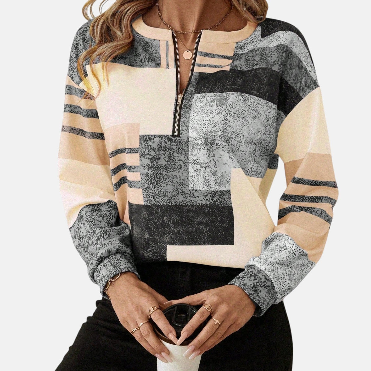 Chloe | Relaxed Zip Sweatshirt