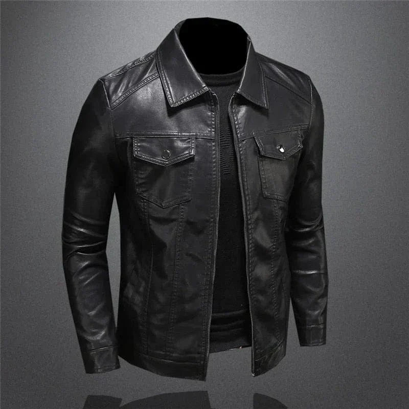 Ethan | Vintage Vegan Leather Jacket