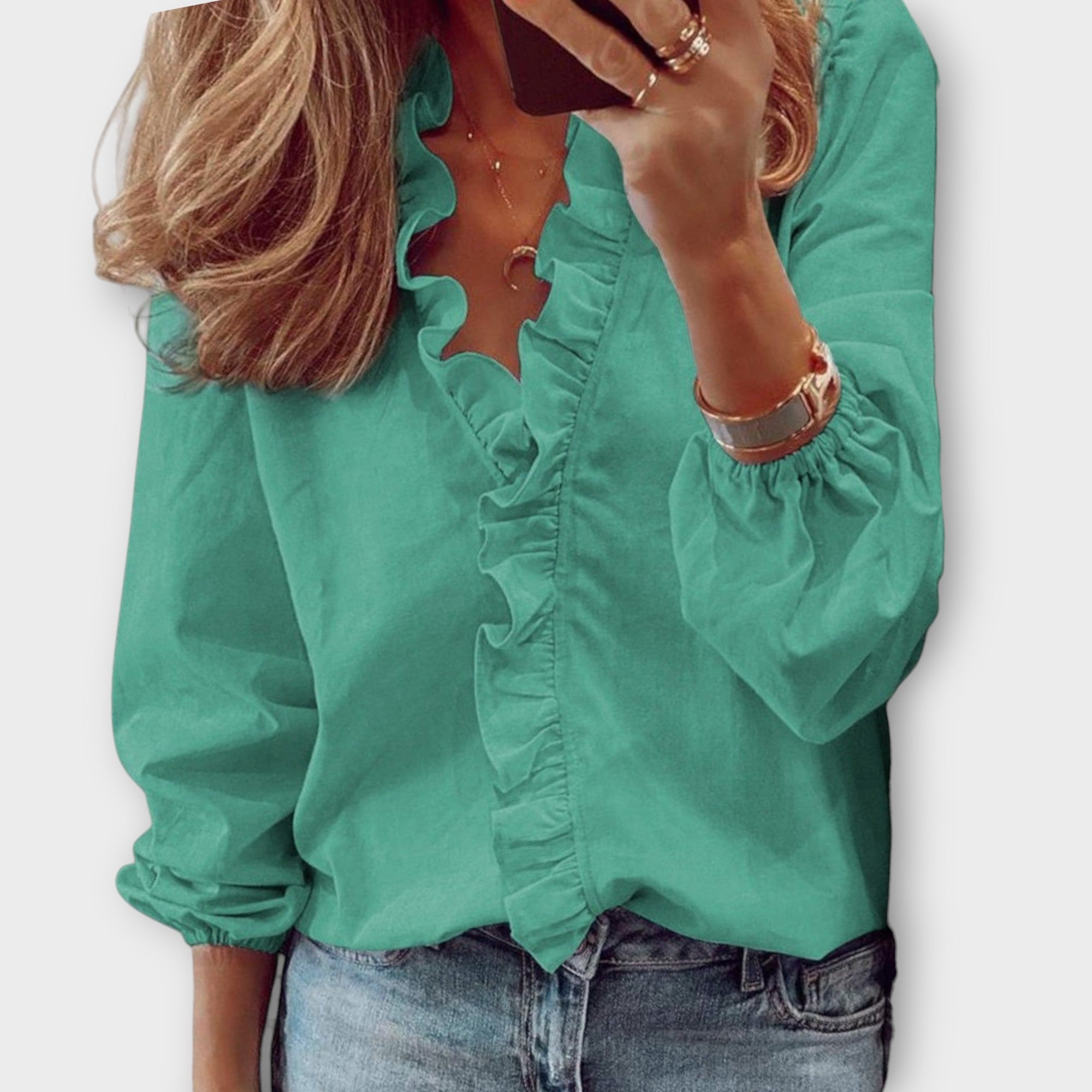 Bella | Elegant Ruffled Blouse