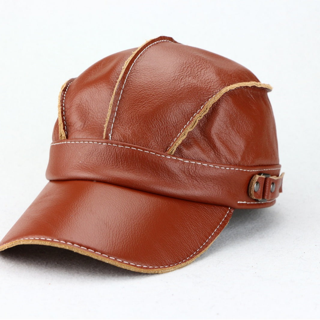 Zhak | Bold Genuine Leather Cap