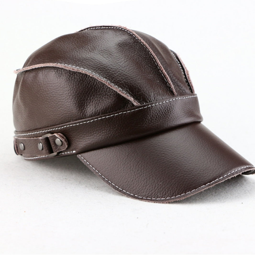 Zhak | Bold Genuine Leather Cap