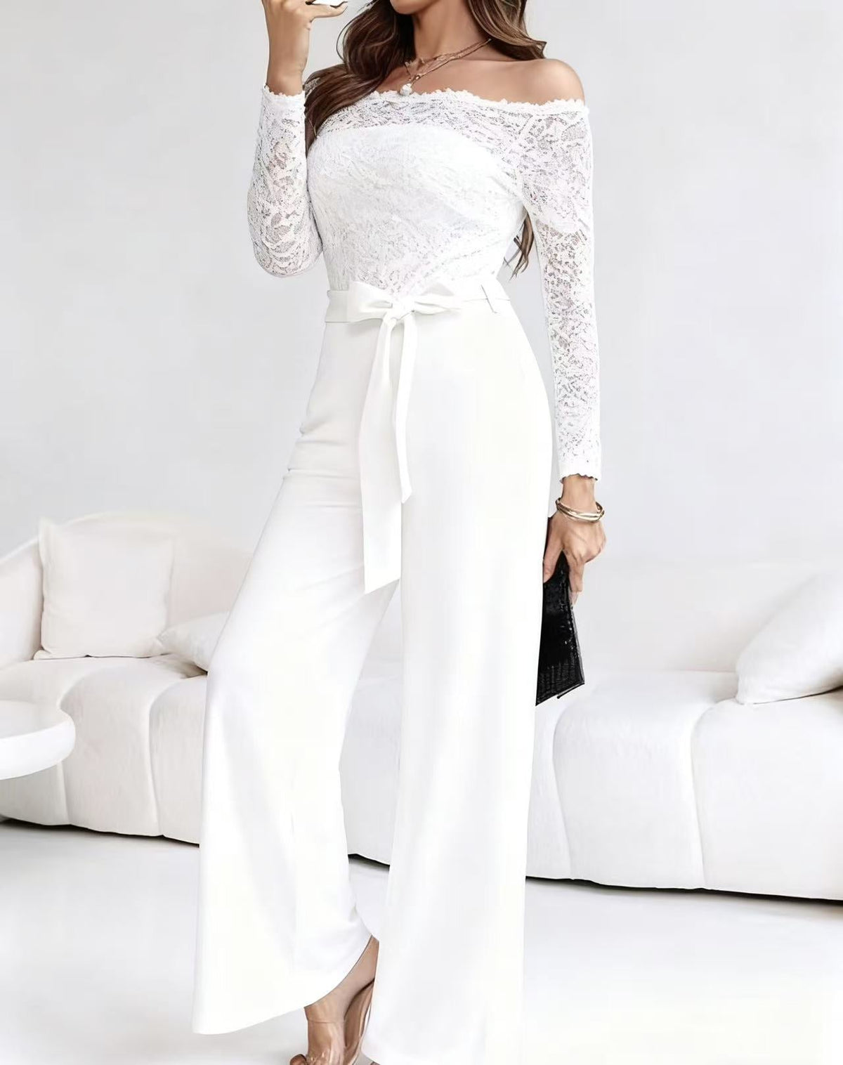 Natalie | Elegant Lace Evening Jumpsuit
