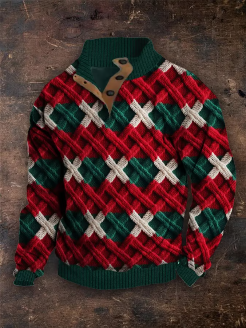 Axel | Classic Christmas Pattern Knit Sweater