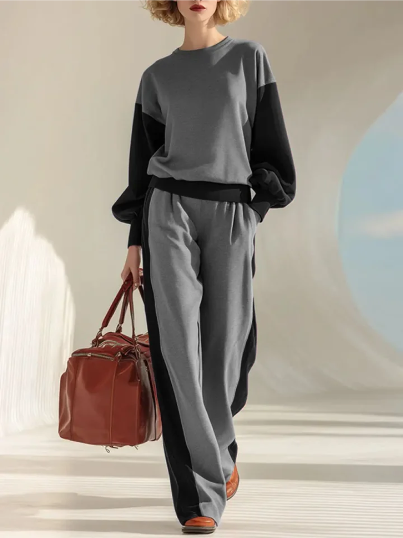 Lorenzo | Modern Contrast Panel Two Piece