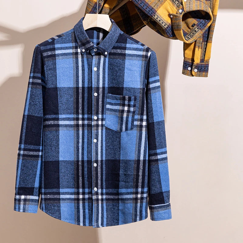 Hudson | Classic Sanded Plaid Shirt